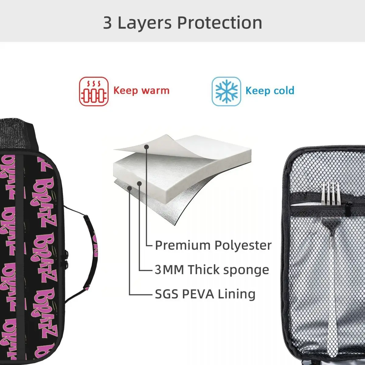 Bolsa de almuerzo con aislamie - Tote Bag Sublimation reseña y precio
