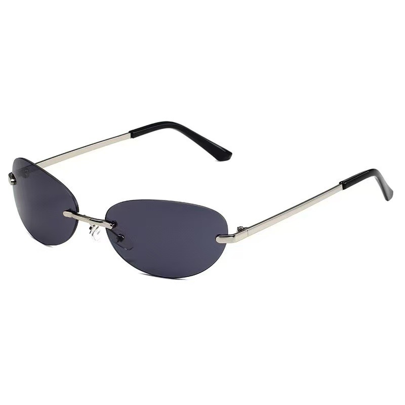 Gafas de sol ovaladas sin mont - Metal Photo Panel reseña y precio