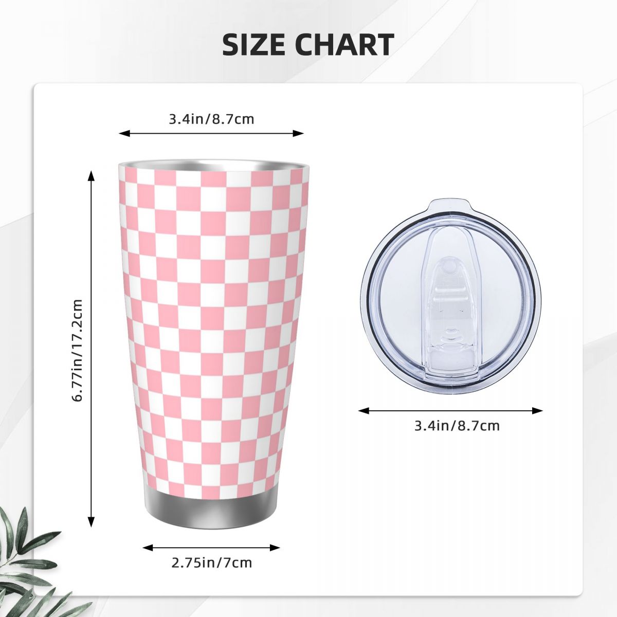 Vaso de acero inoxidable con d - Tumbler 20Oz White reseña y precio