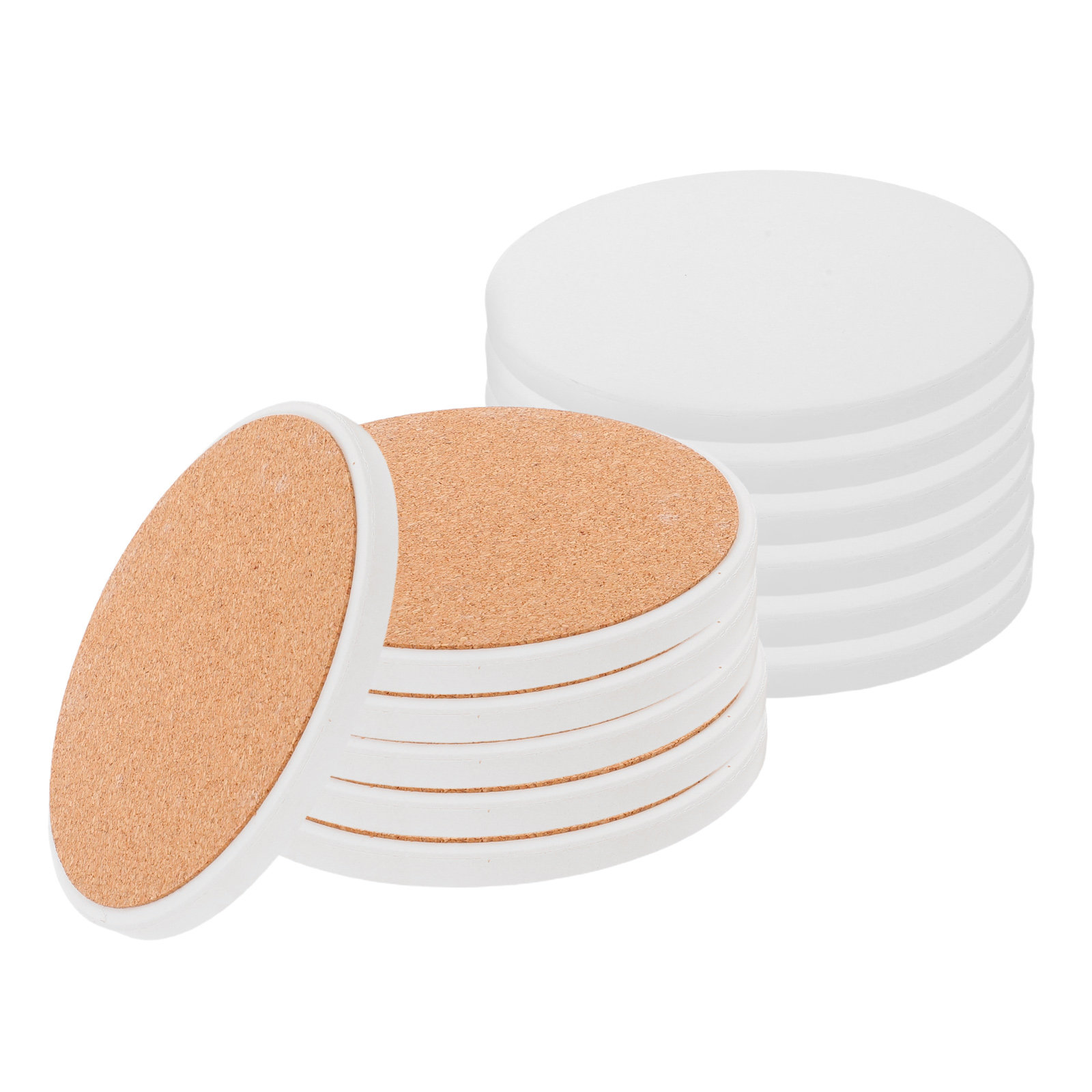 12 Posavasos Creativos Blancos - Coaster Sublimation Blank reseña y precio