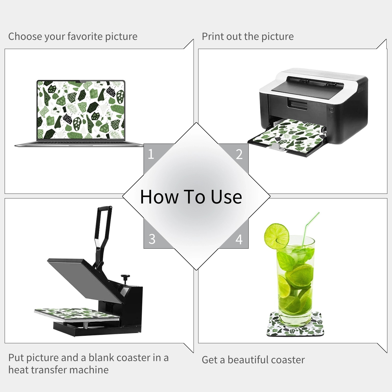 100 Uds. Posavasos de sublimac - Coaster Sublimation Blank reseña y precio